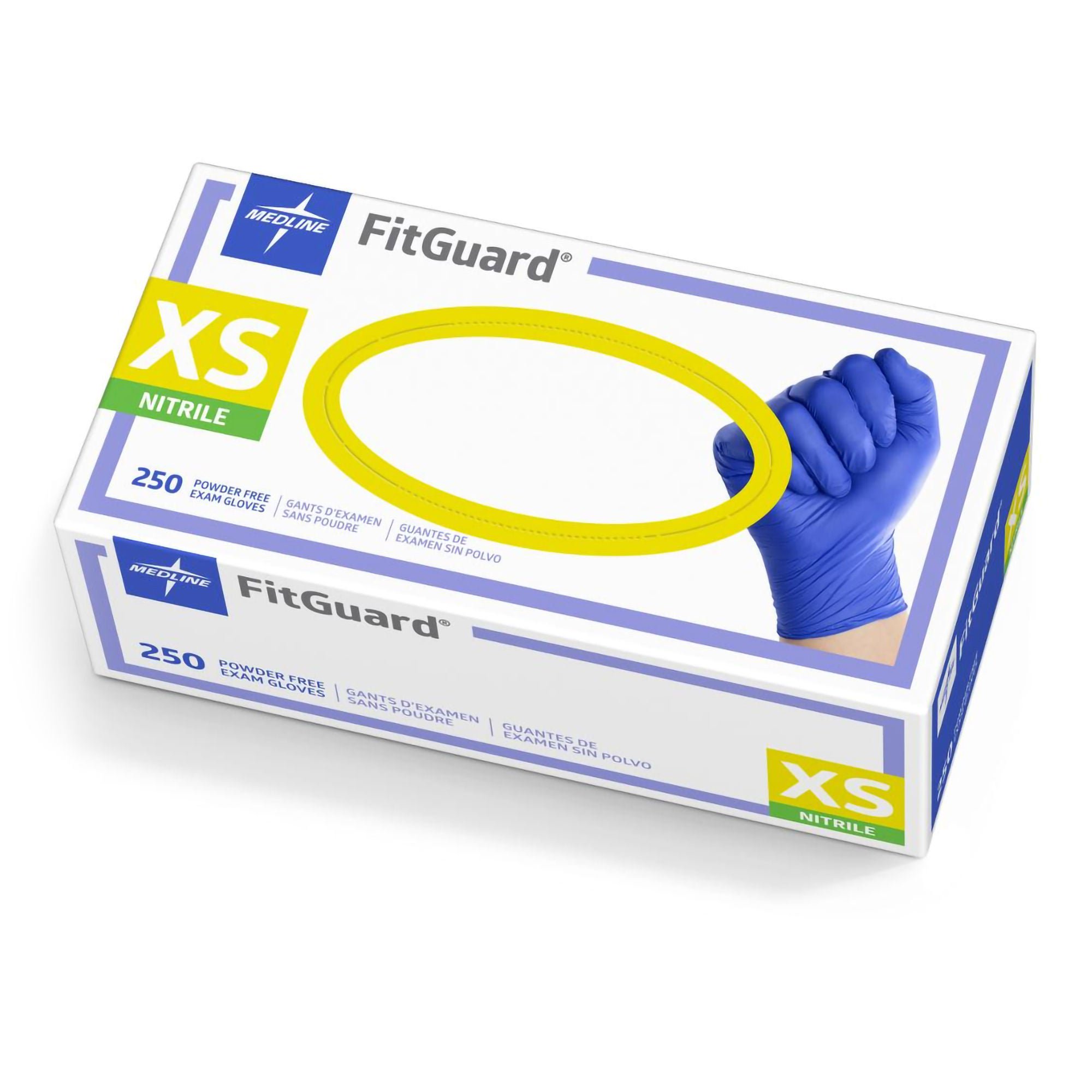 Medline GLOVE, EXAM NITRL PF XSM N/S CHEMO (250EA/BX 10BX/CS)