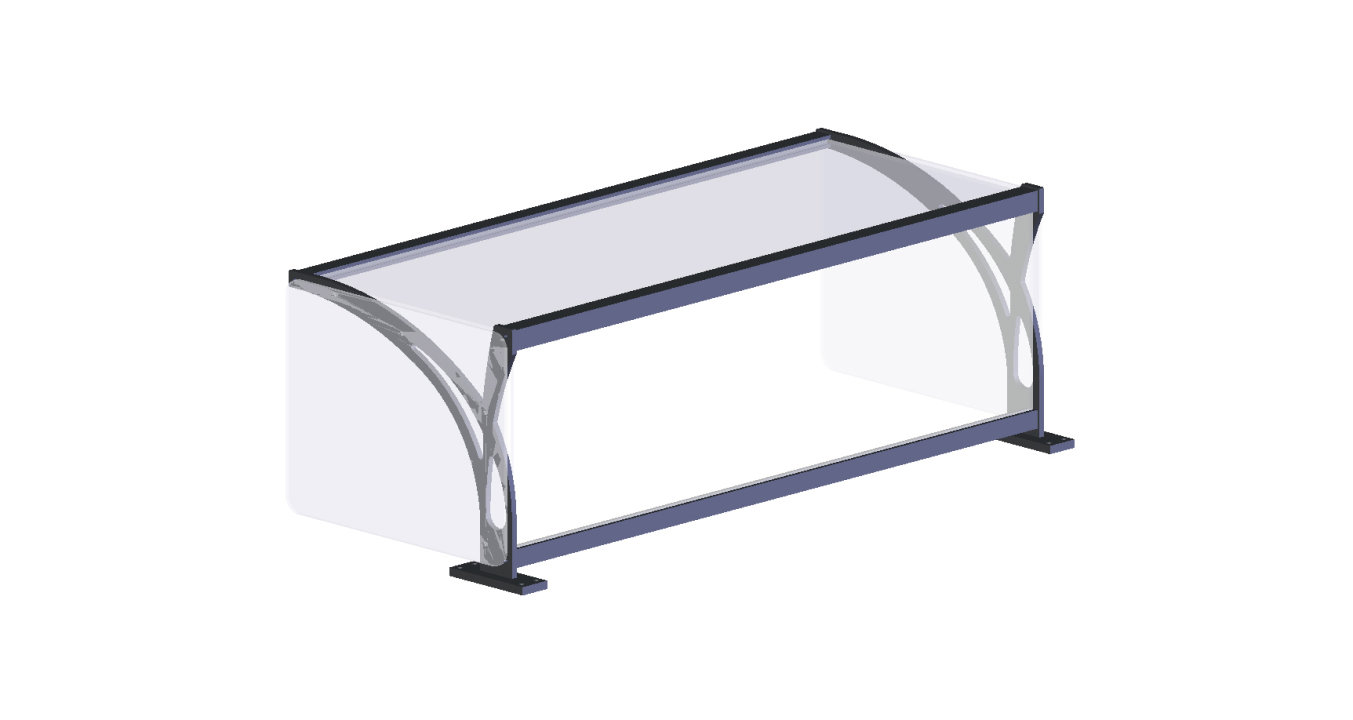 NSF Progressive Cafeteria Breath Guard with Shelf