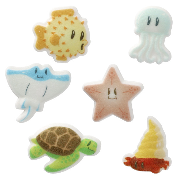 Sea Friends Assortment - Red 3 Free Dec-Ons® Decorations