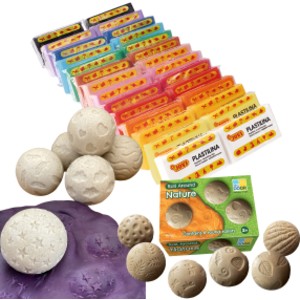 Calming Rolling Plastilina Kit, Sensory Modeling Clay & Texture Roller Activity Set