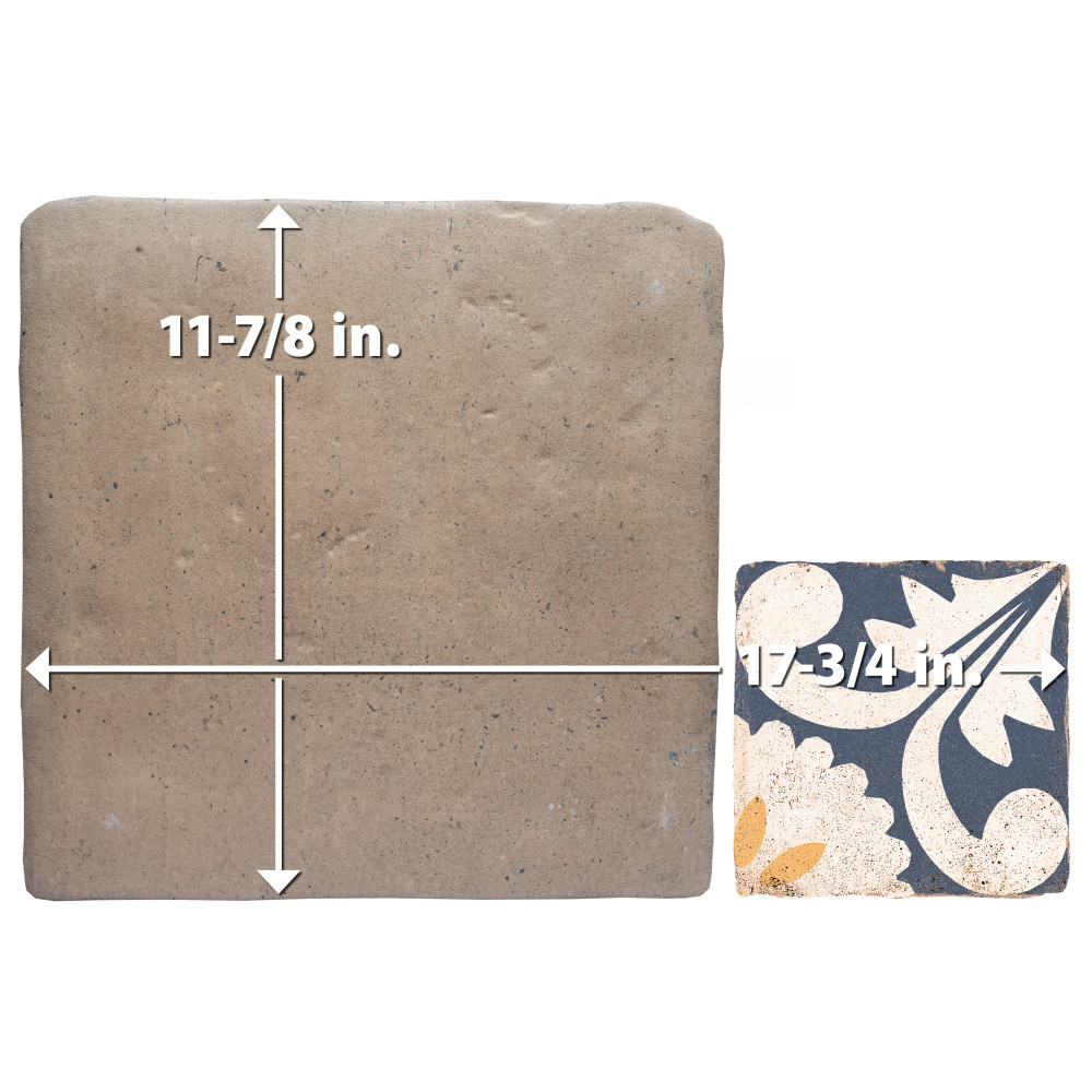 Benisa Marelle Teja with Aida Taco 11-7/8 in. x 17-3/4 in. Porcelain Floor and Wall Tile