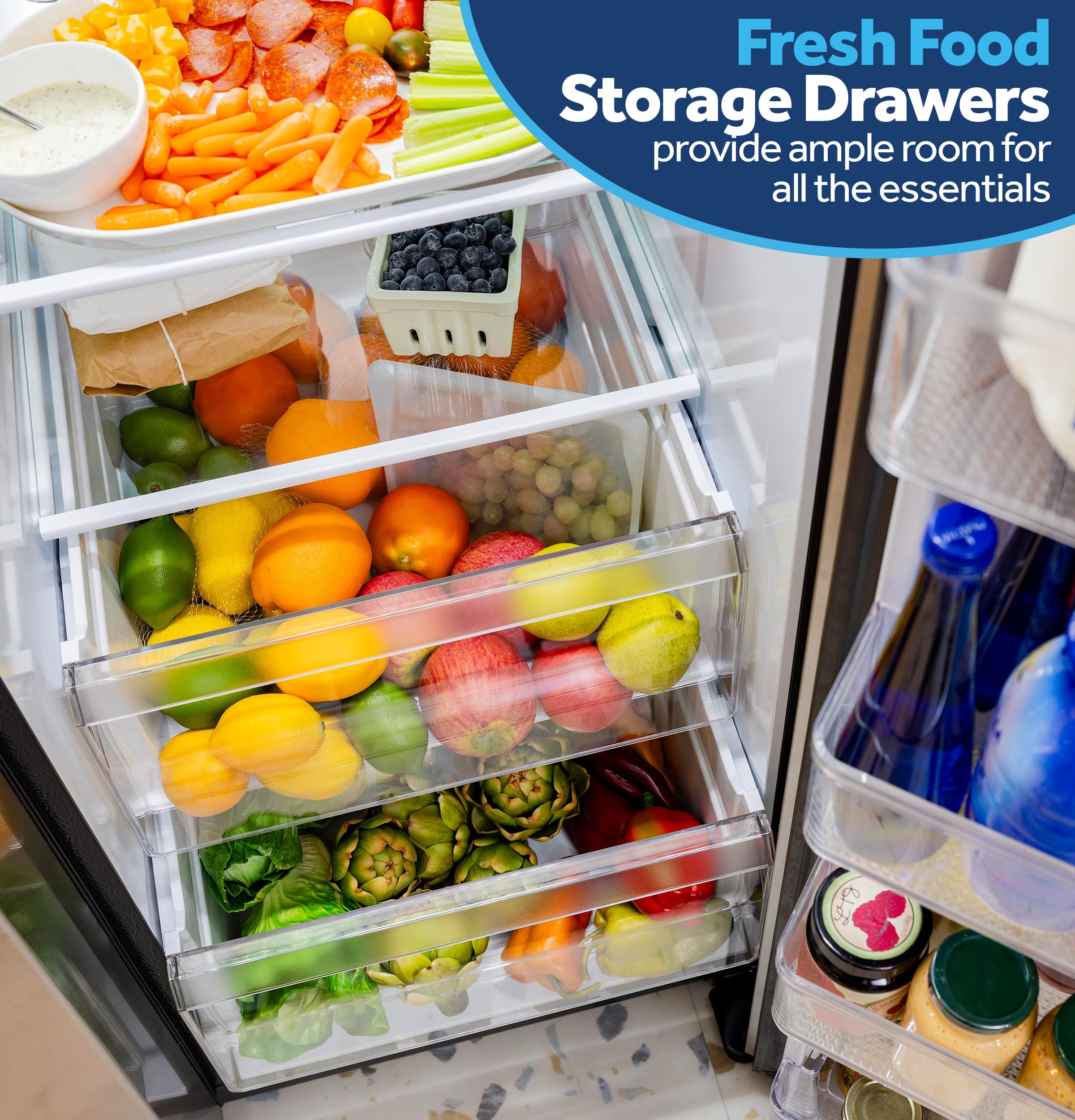 Two Fresh Food Storage Drawers