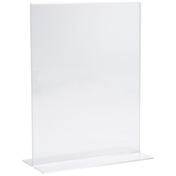 Sign Holder - Clear Acrylic 8.5" X 11" Display Stand