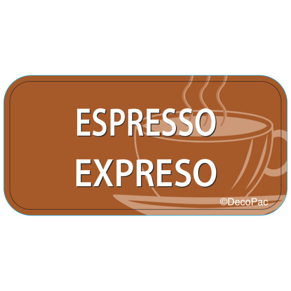 Espresso Label PhotoCake® Edible Image® Merchandising Label