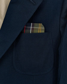 Seersucker Blazer Classic Navy