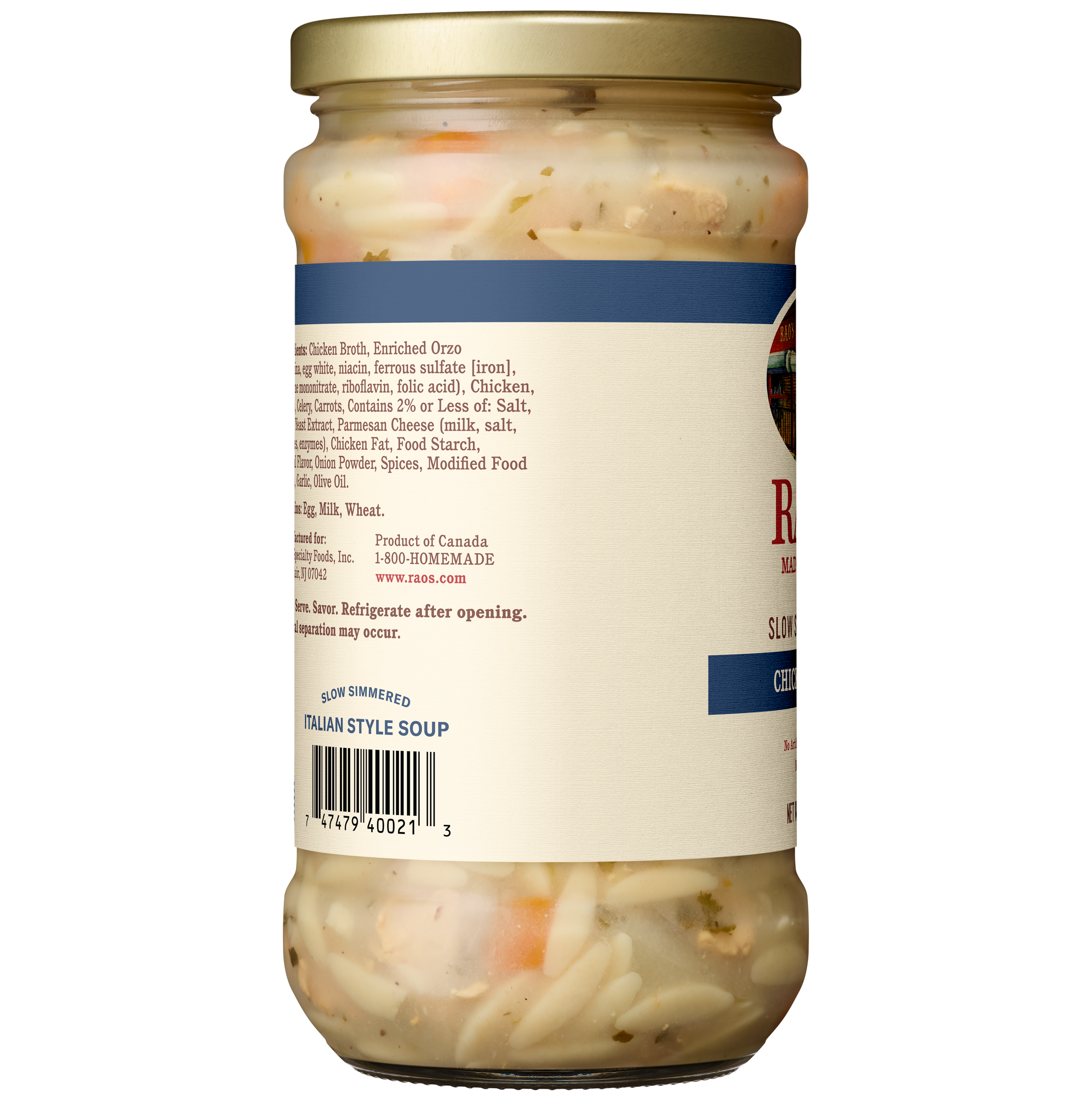 Chicken & Orzo Soup, 15.7 oz - Left Image