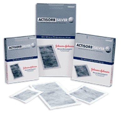Actisorb™ Silver 220 Silver Dressing, 4-1/8 x 7½ Inch