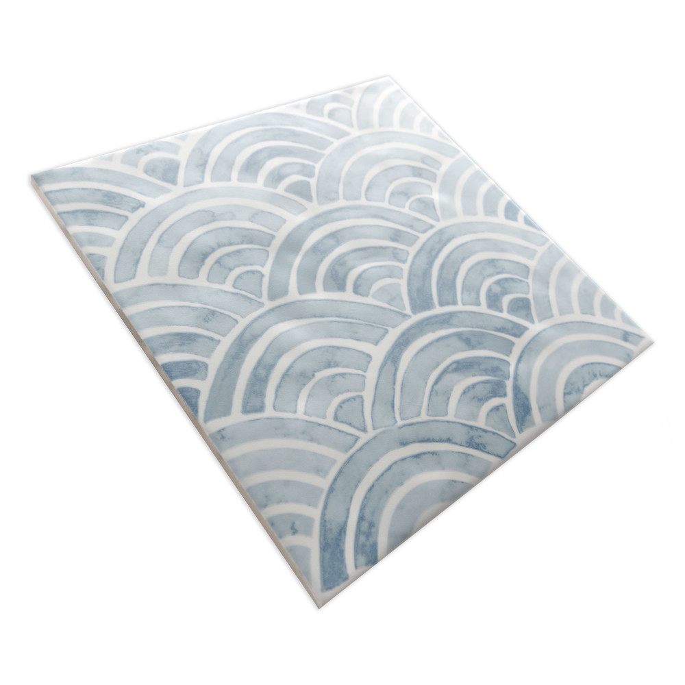 Berta Escalas 7-7/8 in. x 7-7/8 in. Ceramic Wall Tile