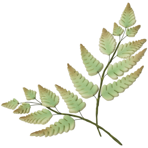 Airy Ferns - Red 3 Free Gum Paste Flowers