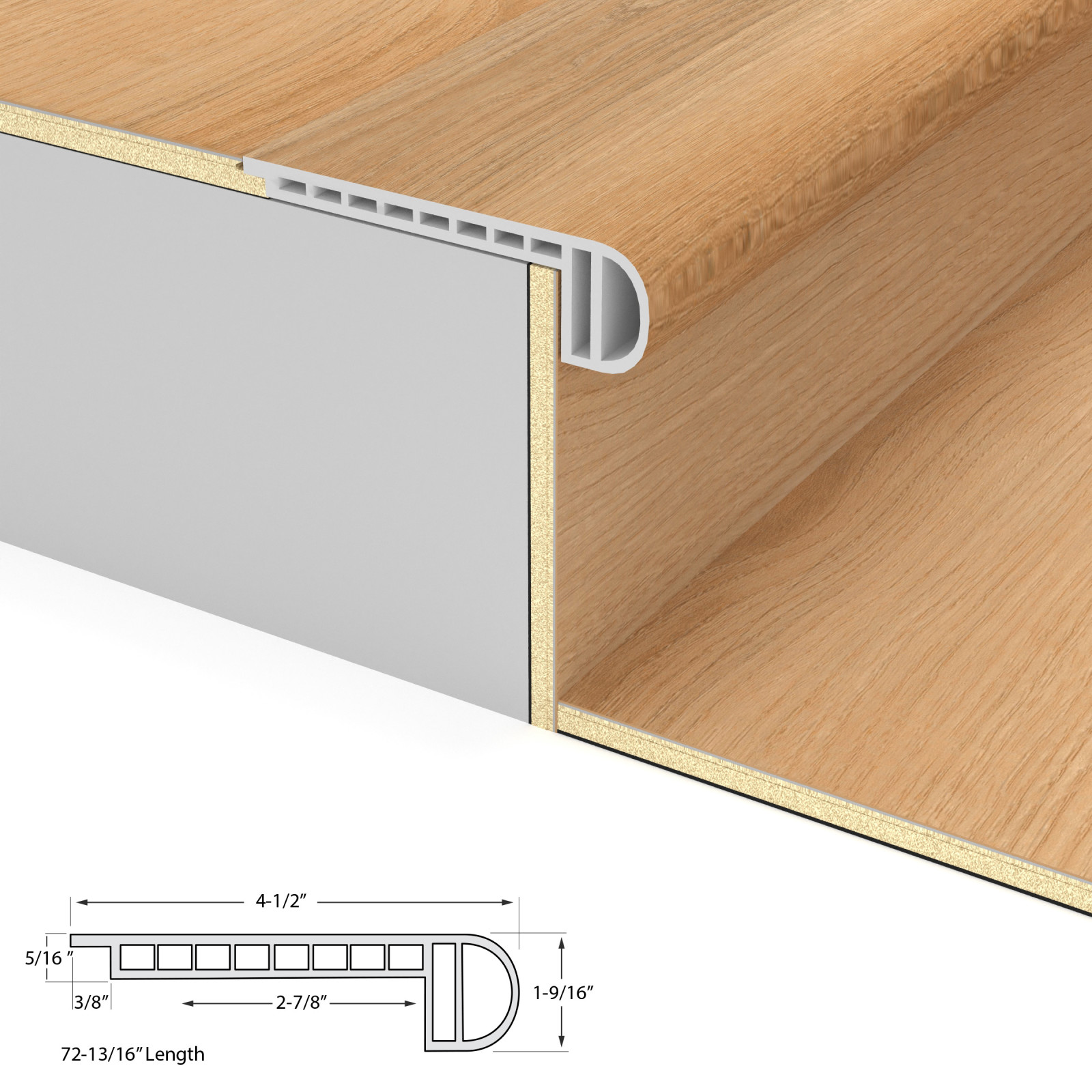 Seas the Day Wide Stair Nosing Flush 10mm view 4