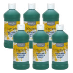 Handy Art&reg; Little Masters&reg; Washable Tempera Paint, Green, 16 oz., Pack of 6 RPC211745-6