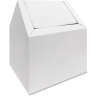 Hospeco, Menstrual Care Waste Receptacle, Swing Type, Double Entry, White