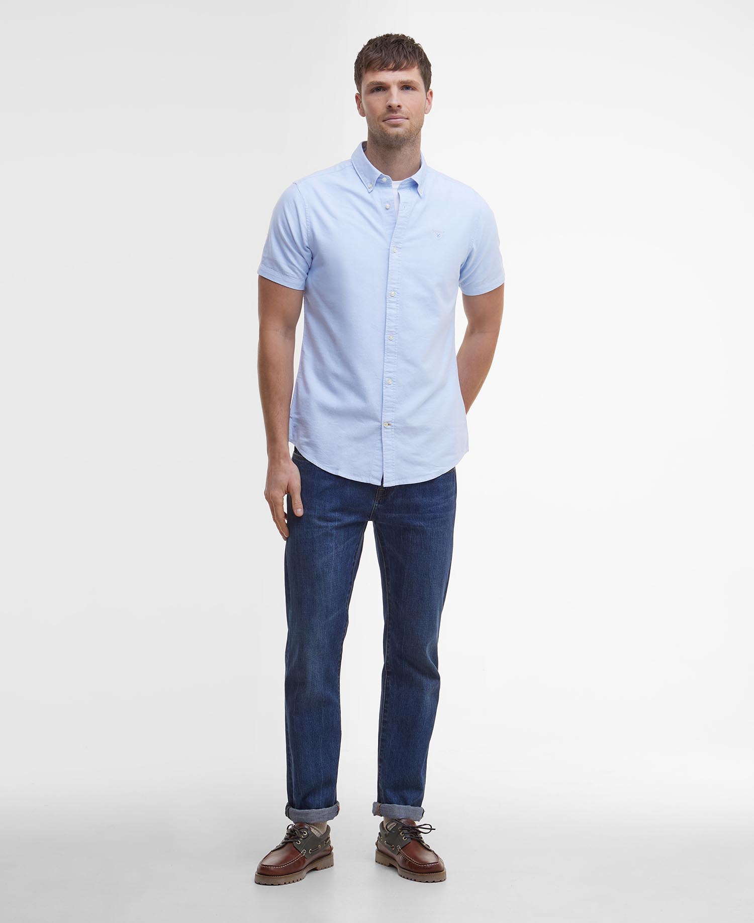 Camicia sartoriale a maniche corte Oxford image number 1