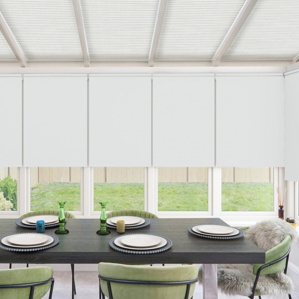 Acacia Wide Blackout White Roller Blind
