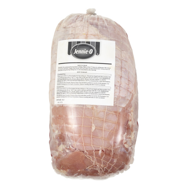 JENNIE-O(r) GRAND CHAMPION Turkey Breast and Thigh Roast NET Raw Skin On, 2 pc . C1CB - Front Center Inner Pack (Hi Res)