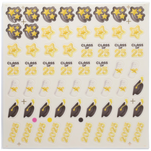 2025 Graduation Assortment Disks SugarStyle® Edible Decorations