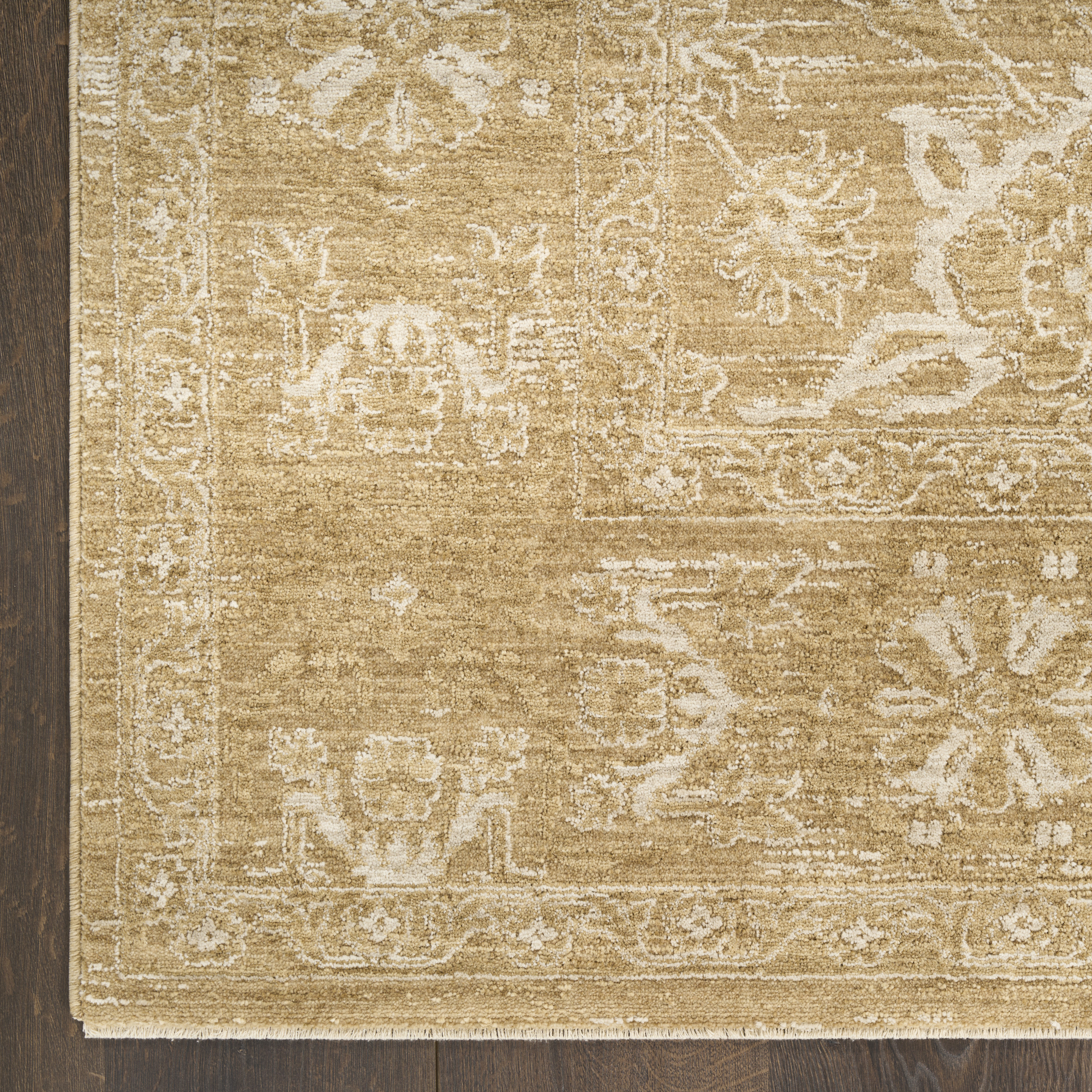 Nourison Moonlit 5'3" x 7'6" Taupe Vintage Indoor Rug