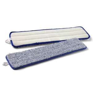 Geerpres, 18"W, Microfiber, Blue, Hook & Loop, Wet Mop