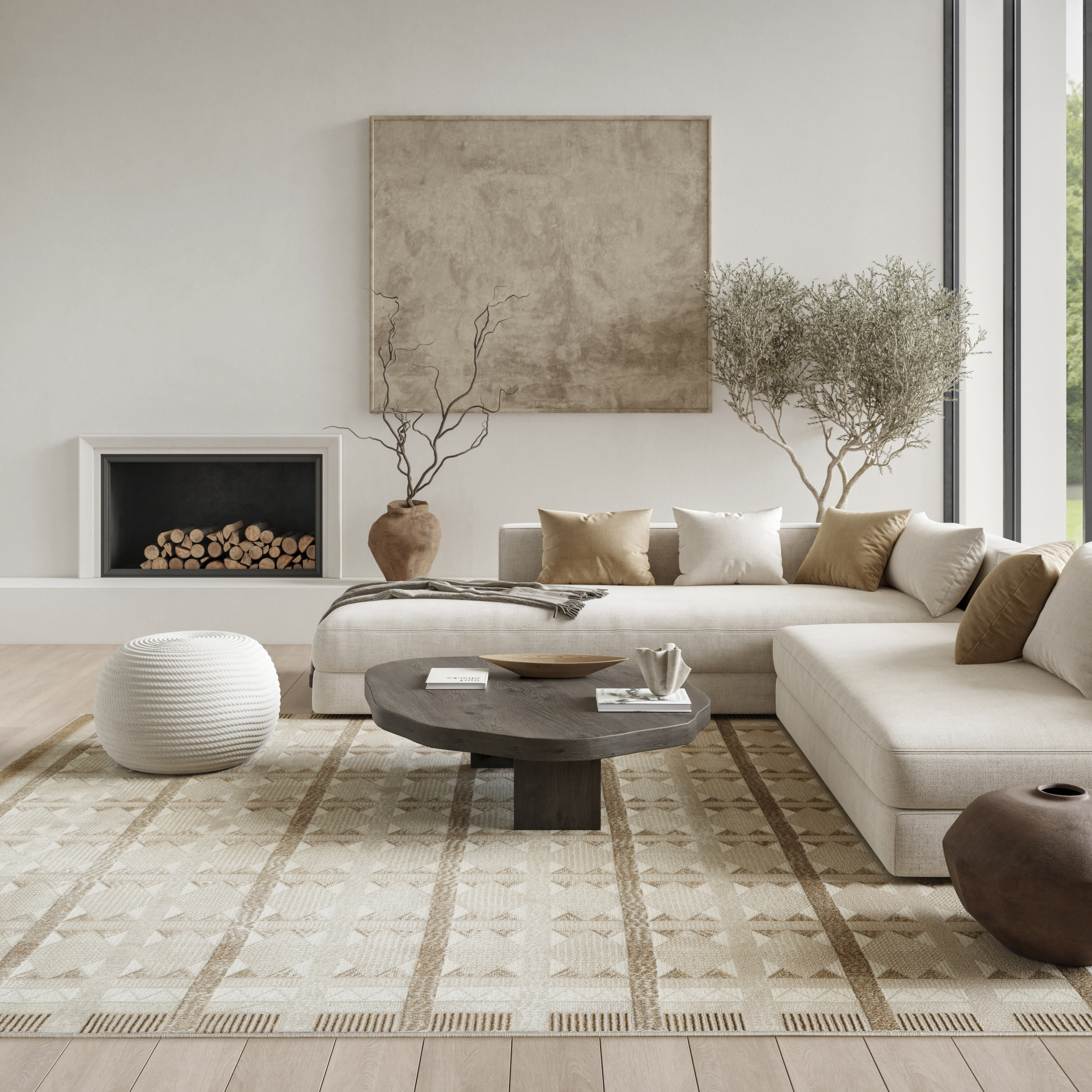 Nourison Nordic 8' x 10' Taupe Modern Indoor Rug