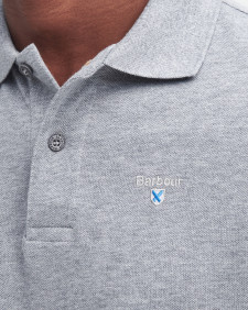 Sports Short-Sleeved Polo Shirt Grey Marl