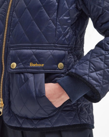 Beadnell Fitted Quilted Jacket Navy-Classic