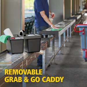 Rubbermaid Commercial, BRUTE Heavy Duty Plus, Tilt Truck, 13.5 cu ft, Gray