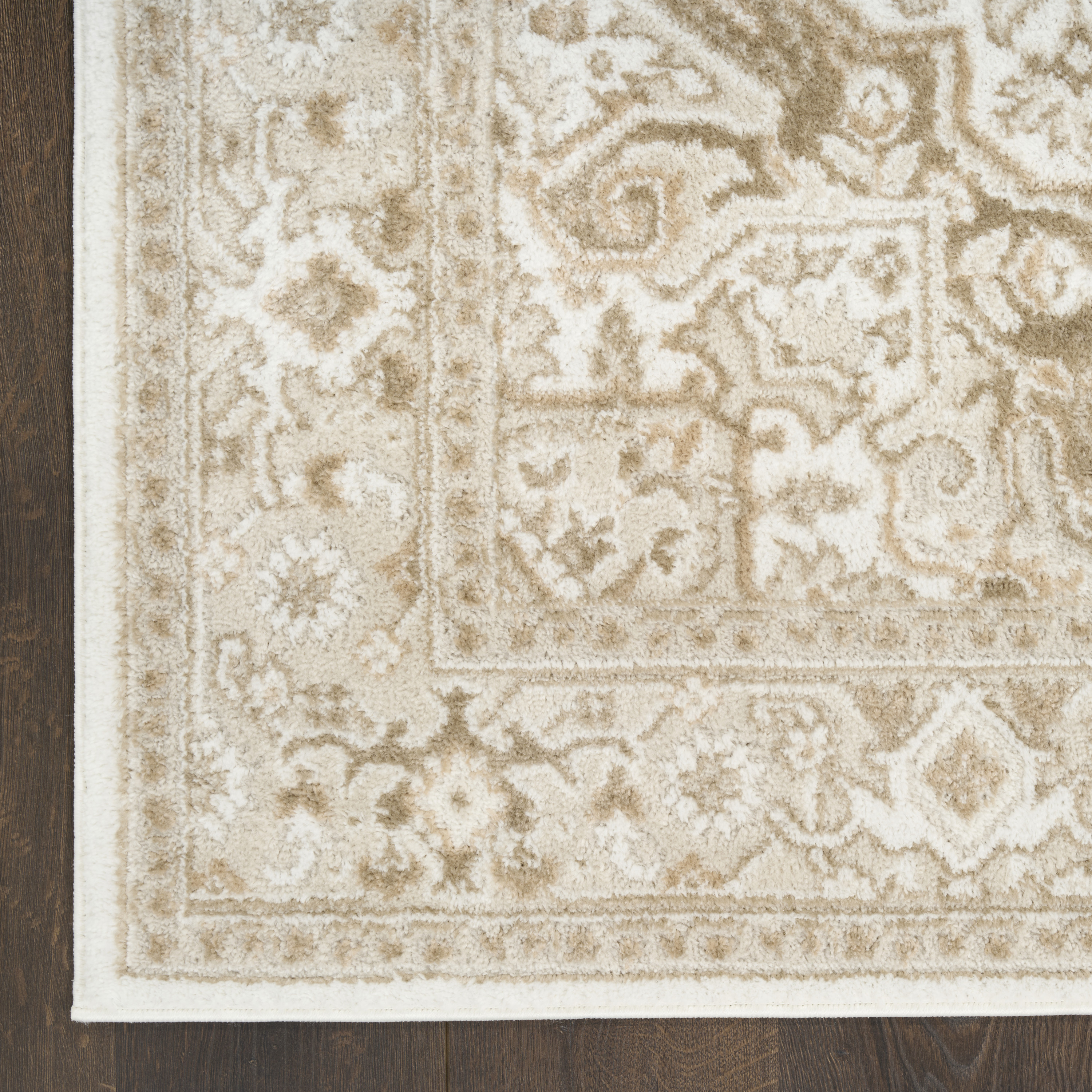 Nourison Dekor 2' x 4' Ivory Taupe Vintage Indoor Rug
