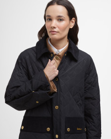 Corinne Quilted Jacket Black/Ancient