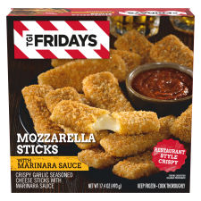 TGI Fridays Mozzarella Sticks with Marinara Sauce, 17.4 oz Box