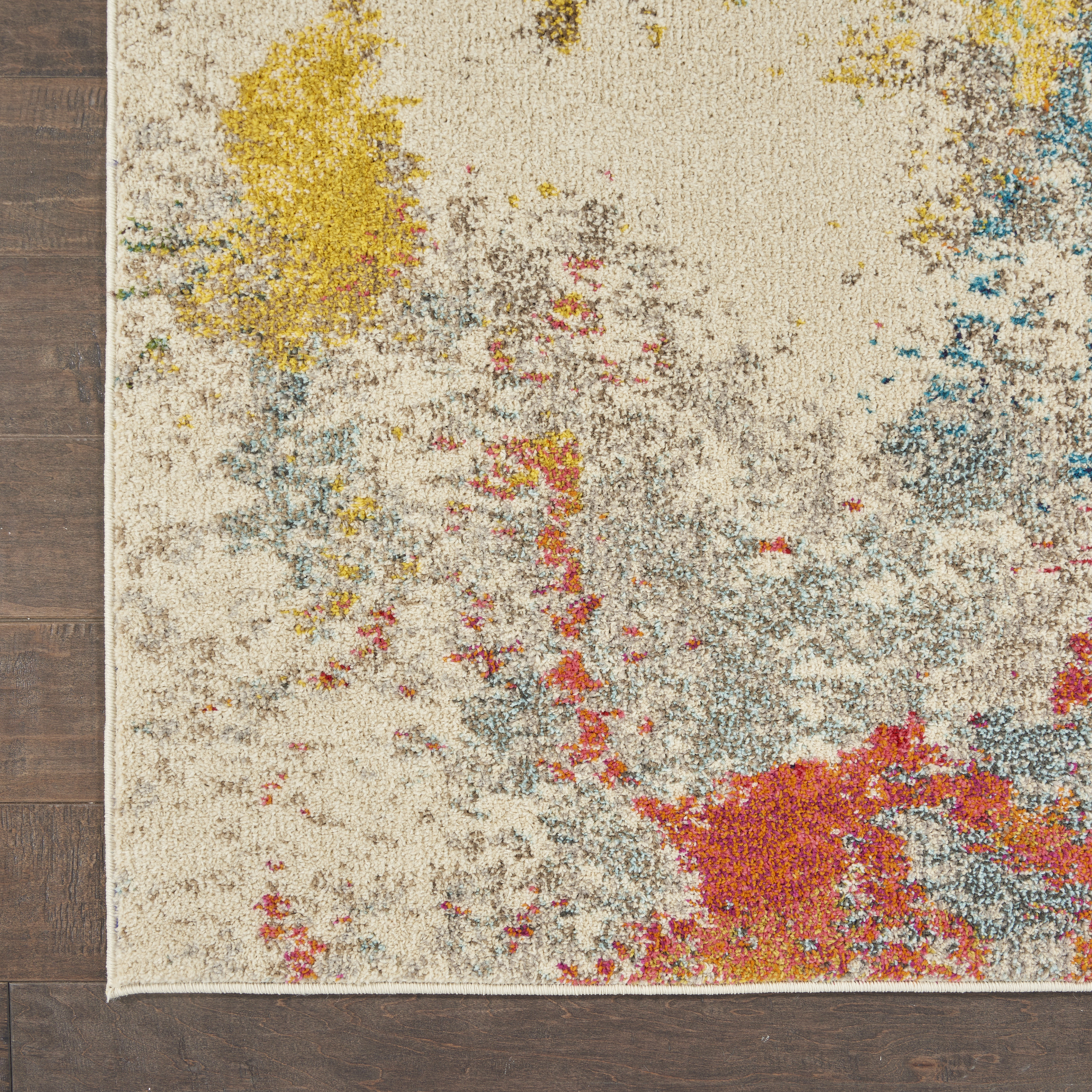 Nourison Celestial 6' x 9' Ivory Multicolor Modern Indoor Rug
