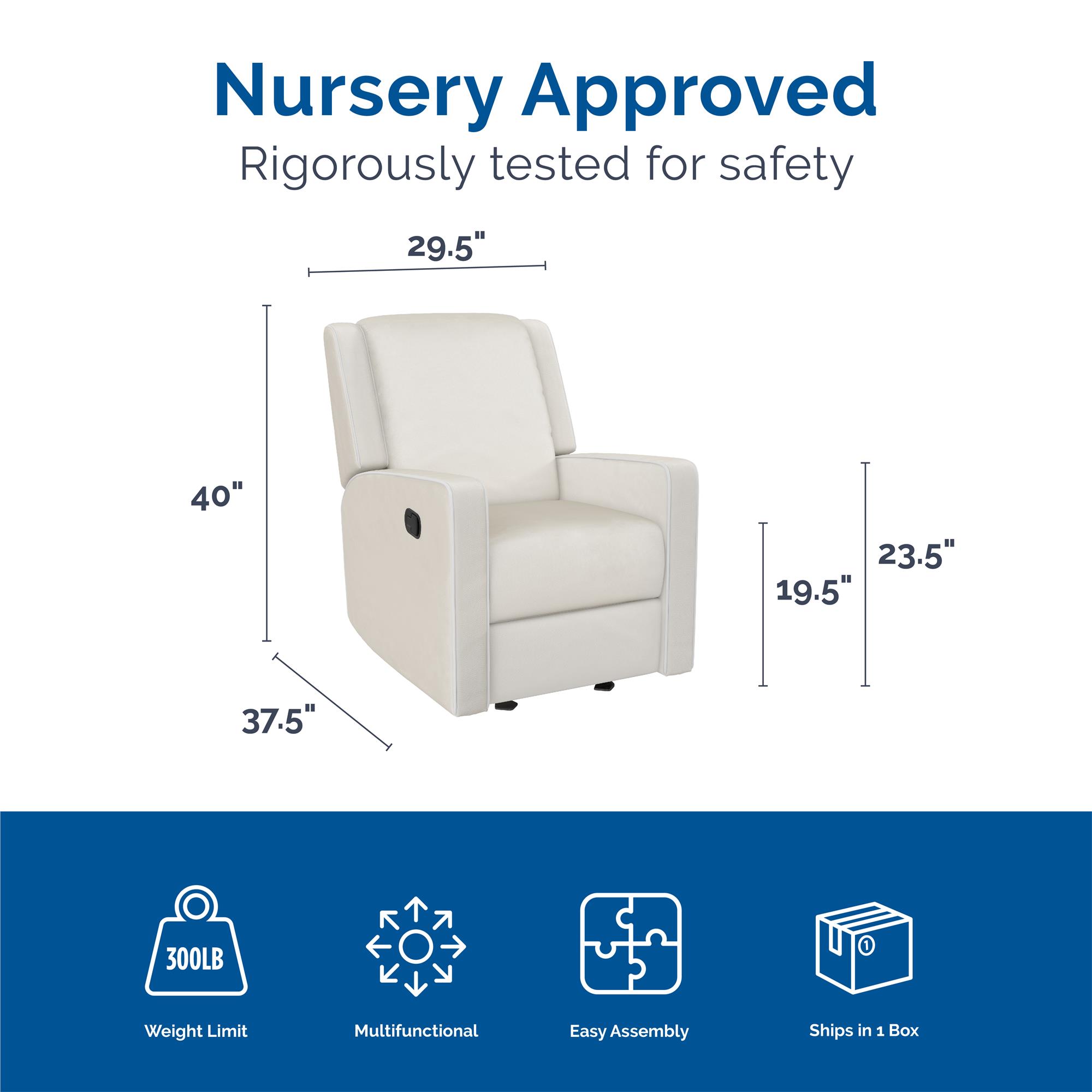 Baby Relax Robyn Nursery Glider Recliner Chair