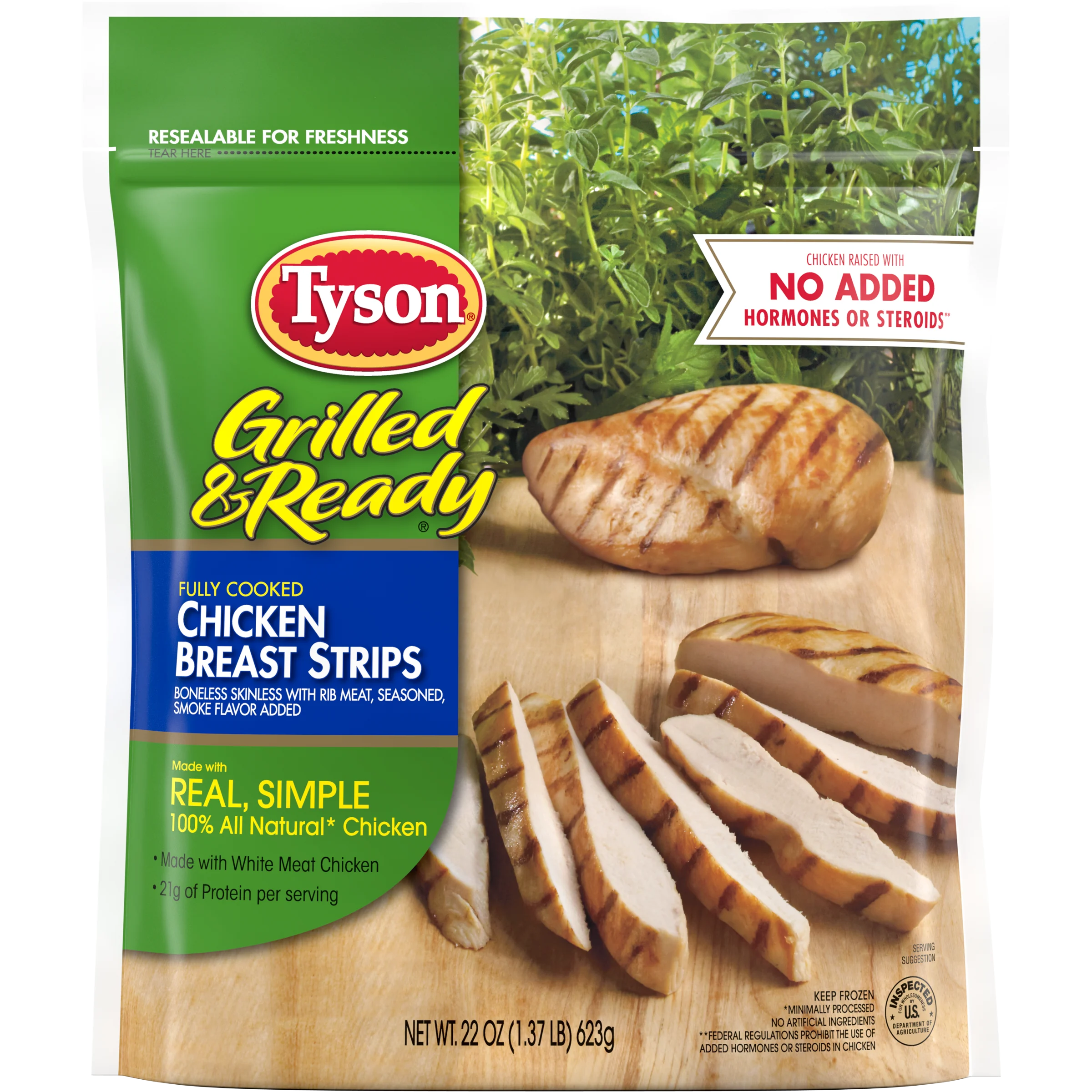 Grilled & Ready Fully Cooked Grilled Chicken Breast Strips