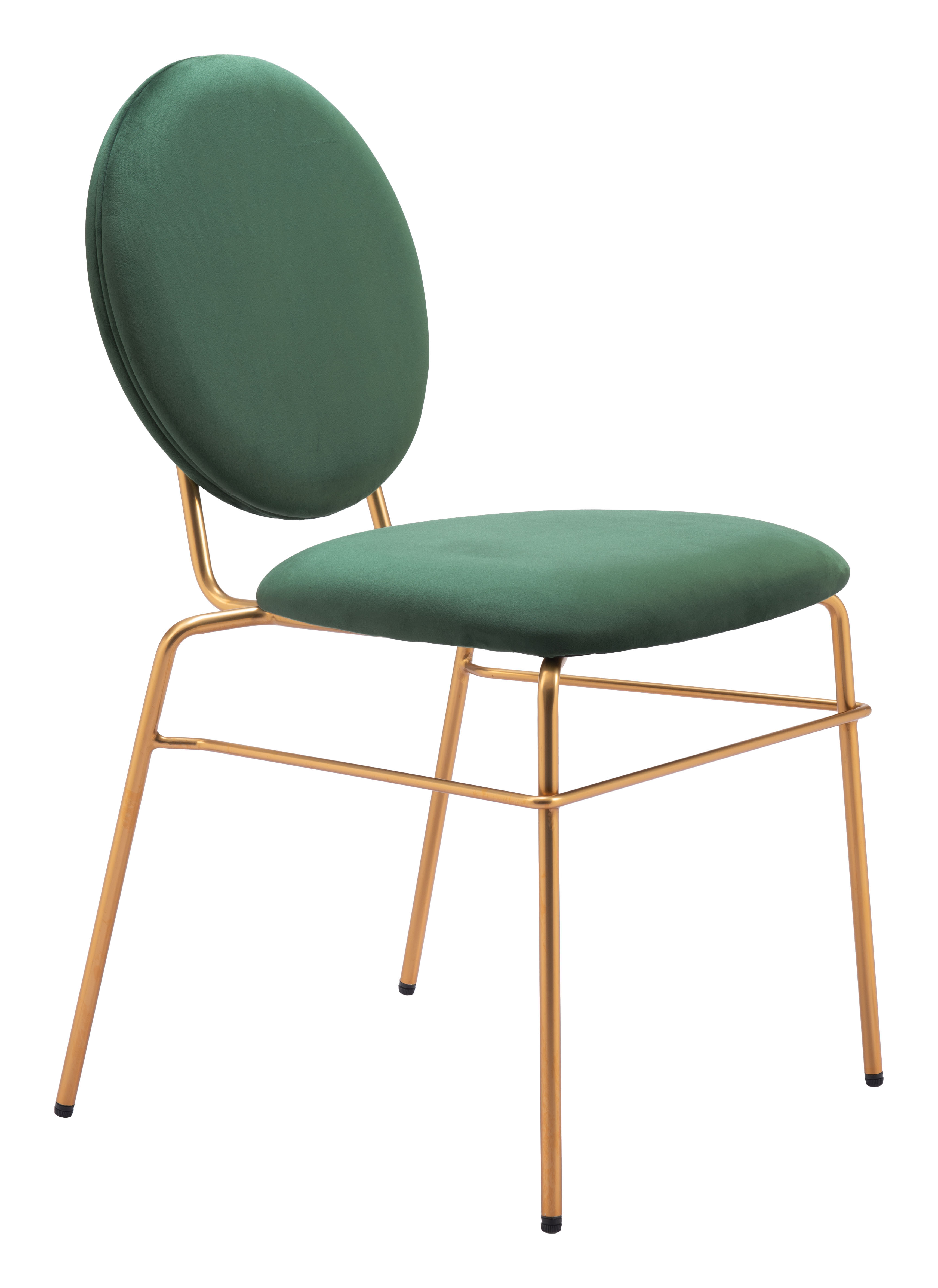 Odessa Dining Chair (Set of 2) Green & Gold product image