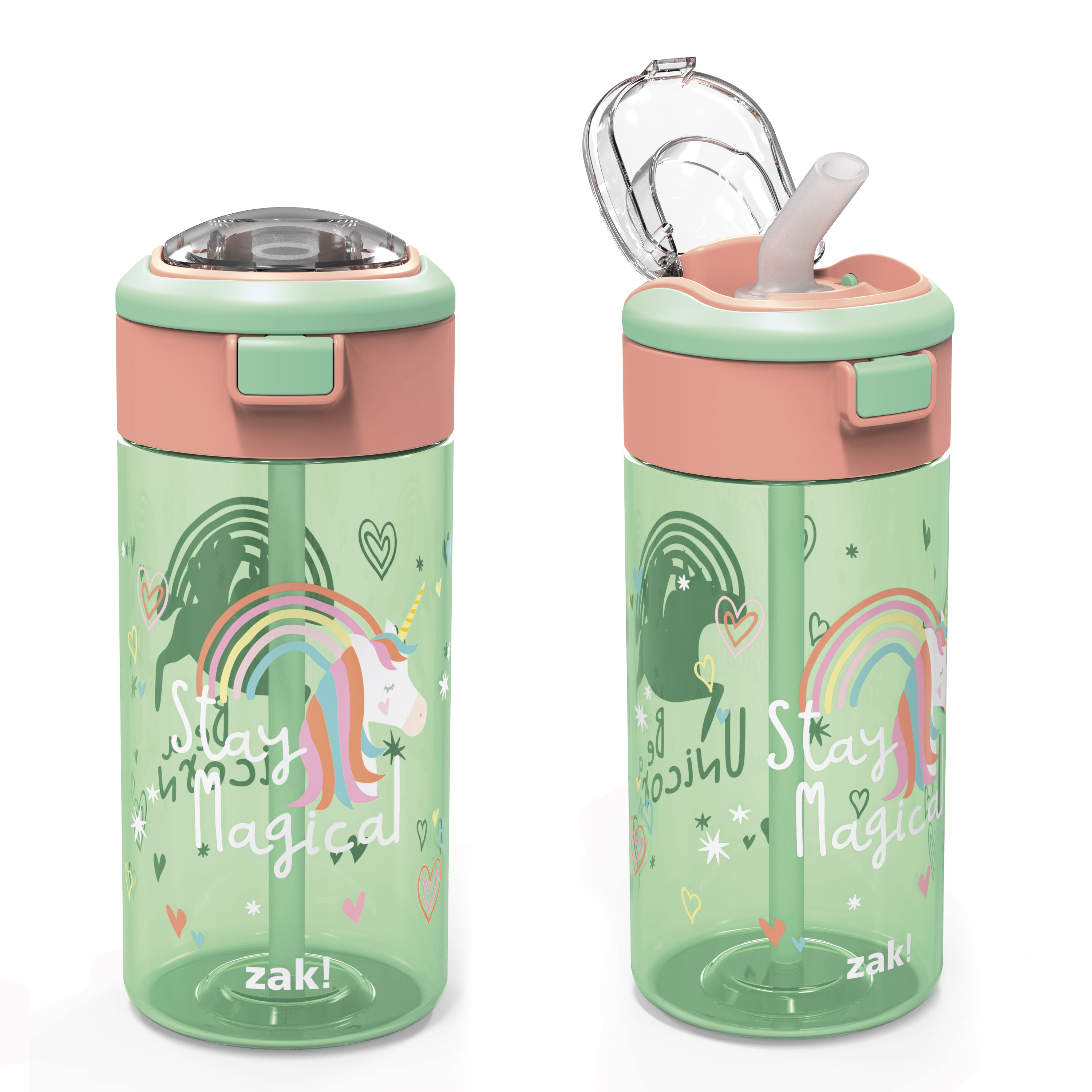 Genesis 18 ounce Water Bottles, Unicorn, 2-piece set slideshow image 4 Genesis 18 ounce Water Bottles, Unicorn, 2-piece set slideshow image 4