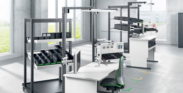 Create efficient, comfortable spaces for engineering design desks, monitoring stations, and production floor workstations.