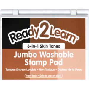 Jumbo Washable Stamp Pad - 6-in-1 - Skin Tones