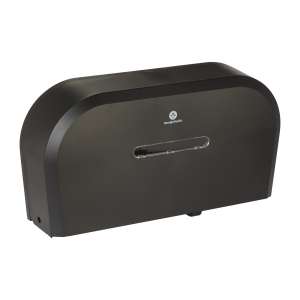 Georgia Pacific, 2-roll Side-by-side High-capacity, Mini Jumbo Bath Tissue Dispenser, Black