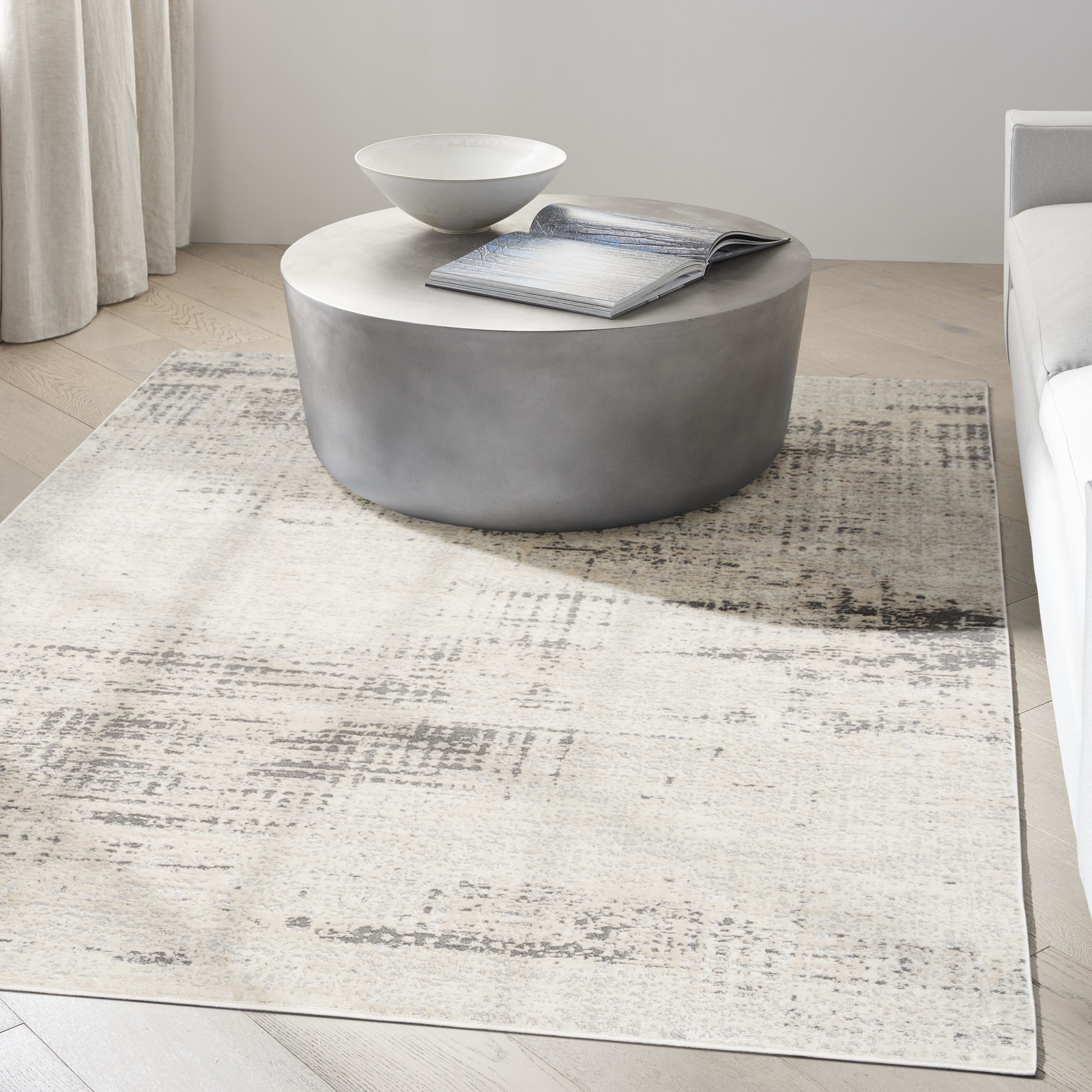 Calvin Klein CK950 Rush 4' x 6' Ivory Beige Modern Indoor Rug