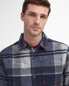 Chapter Check Overshirt Blue Granite