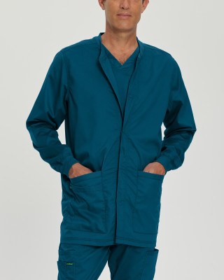 ProFlex 3170 Men&#8216;s Knit Collar Scrub Warmup Jacket by Landau WSL-Landau