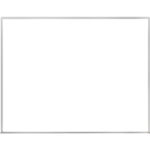 Non-Magnetic Whiteboard with Aluminum Frame, 2'H x 3'W