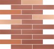 Kona Terracotta 1×4 Brick Mosaic Rectified