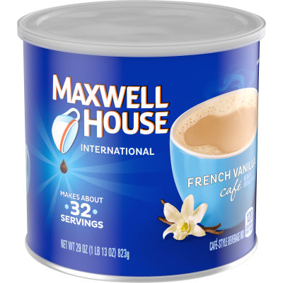 Maxwell House International French Vanilla Cafe-Style Beverage Mix, 29 oz Canister