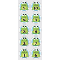 The Original Fun Mat&trade;, Sensory Spots&trade;, 6" Numbers 1-10 Frogs Theme, 10 Pieces