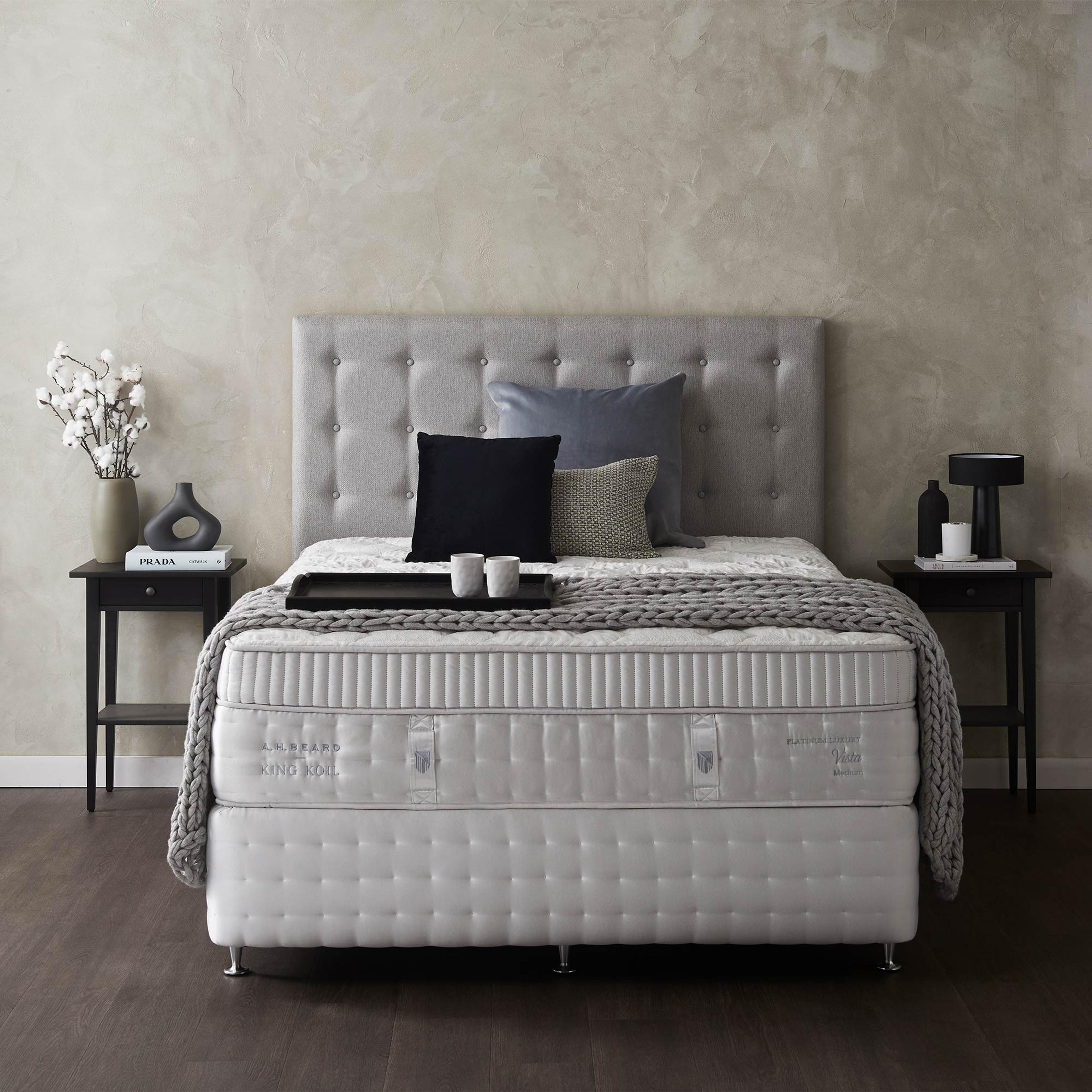 Lifestyle image of the  King Koil Platinum Luxury Vista Mattress, Medium from Forty Winks
