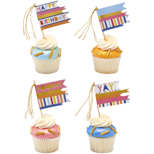 Packed Party Flag Assortment DecoPics®
