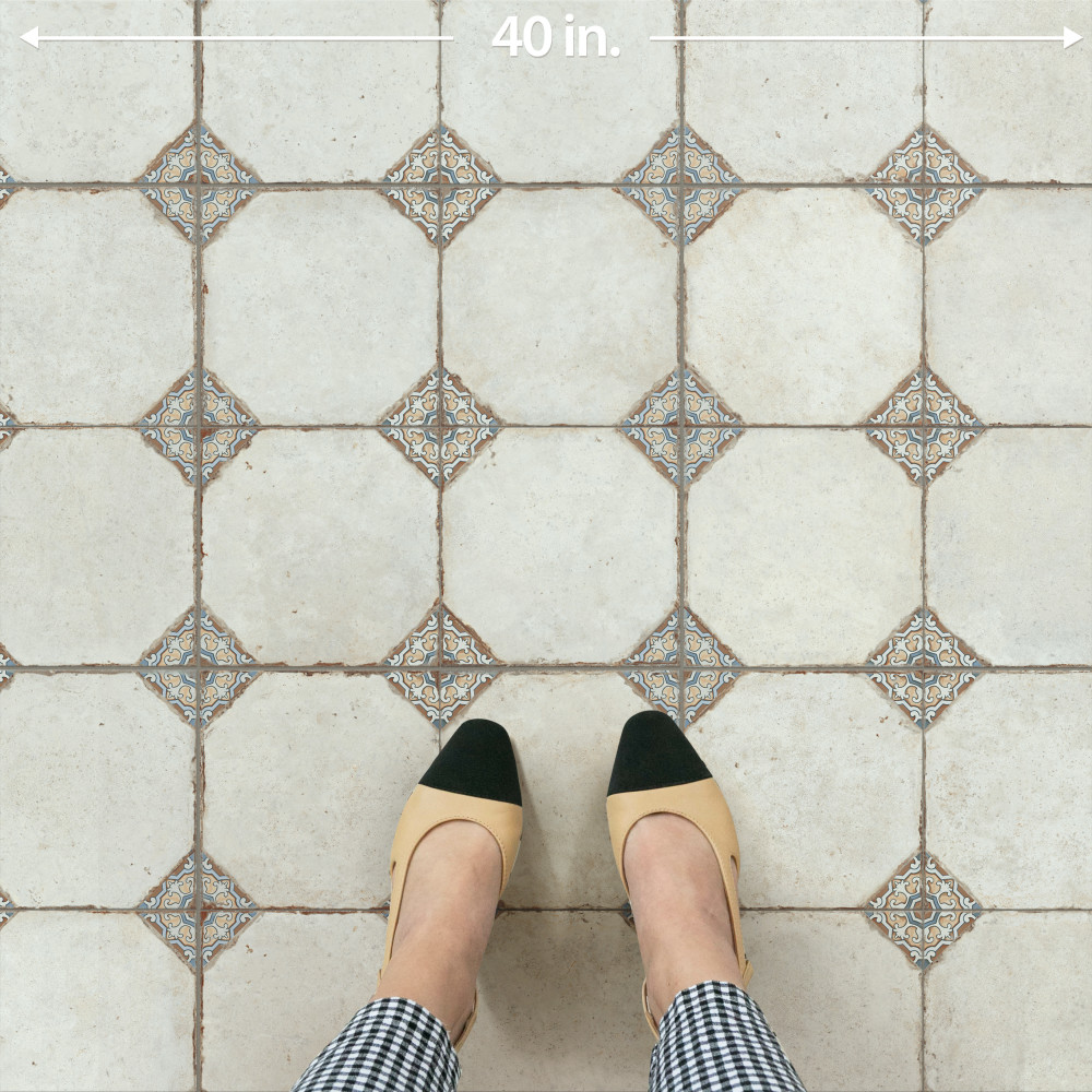 Kings Field Brown 17-3/4 in. x 17-3/4 in. Porcelain Floor and Wall Tile