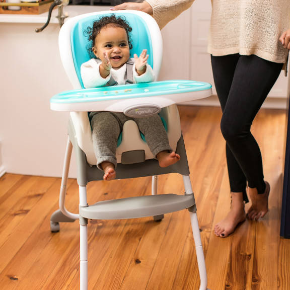 SmartClean Trio 3-in-1 High Chair - Aqua