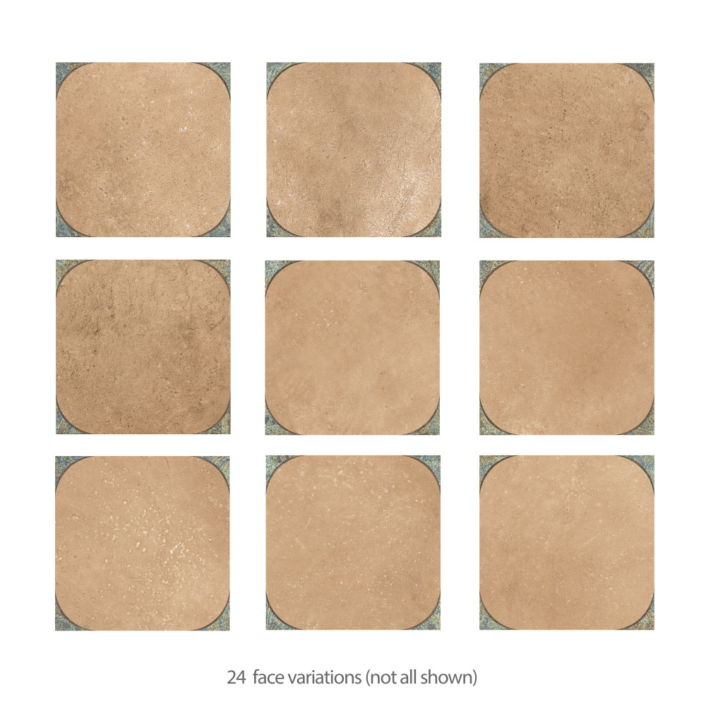 Atlas Star Quartet Cotto Ocean 9-3/4 in. x 9-3/4 in. Porcelain Floor and Wall Tile