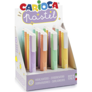 Pastel Washable Highlighters Display - 16 Pieces